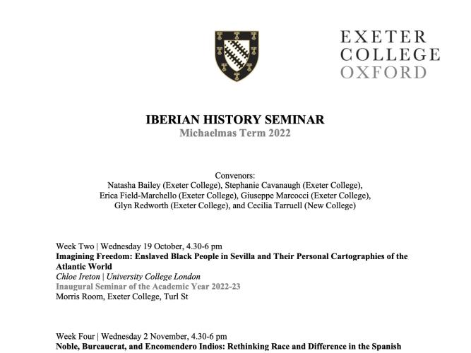 oxford iberian history seminar mt2022
