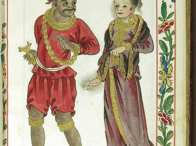 tagalog noble couple in the boxer codex bloomington lilly library indiana university