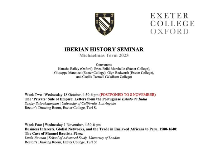 oxford iberian history seminar mt2023