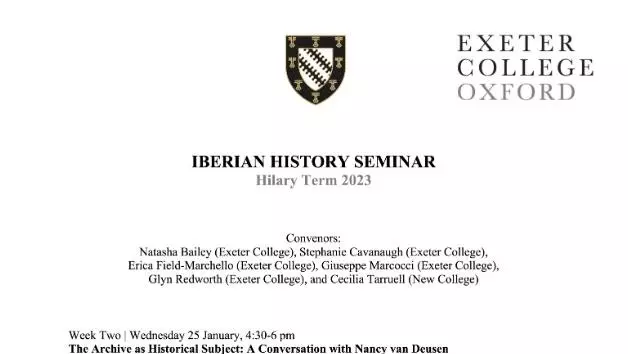 Iberian History Seminar: Term Card Released for Hilary Term 2023