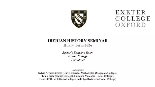 Iberian History Seminar: Term Card Released for Hilary Term 2026