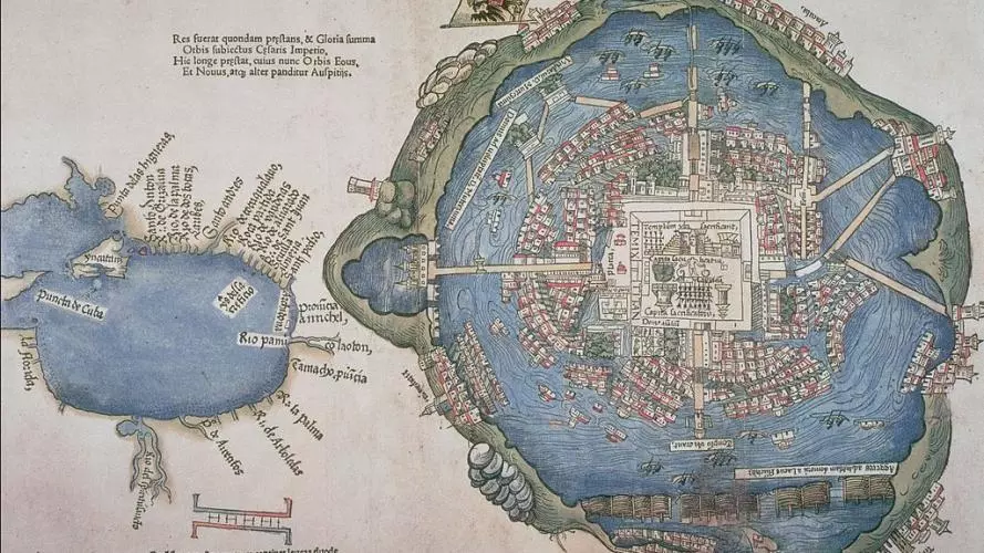 map of tenochtitlan