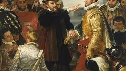philip ii of spain berating william the silent prince of orange by cornelis kruseman