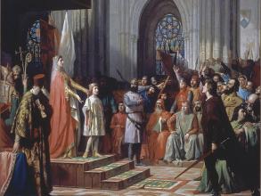 1301px maria de molina presenta a su hijo a las cortes de valladolid 1863 antonio gisbert perez